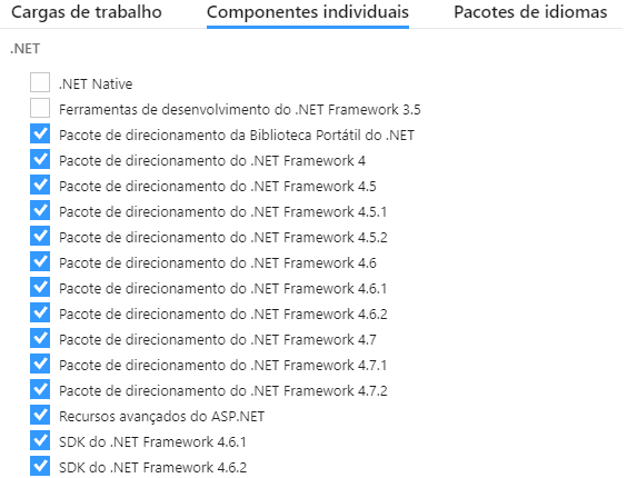 Plataformas do .NET Framework